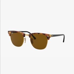 Ray-Ban Clubmaster Fleck Tortoise/Brown/Gold